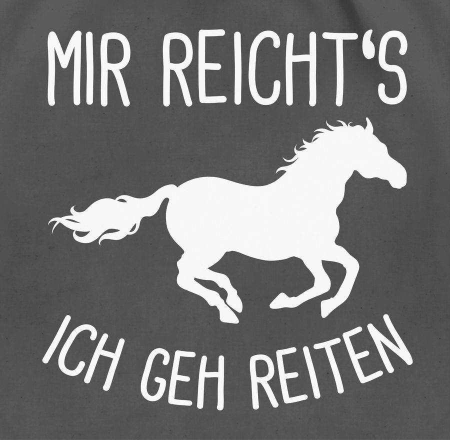 Shirtracer Mir reichts ich geh Reiten mit Pferd: T-Shirt Gym Bag Shirtracer Discount Store für neue Produkte