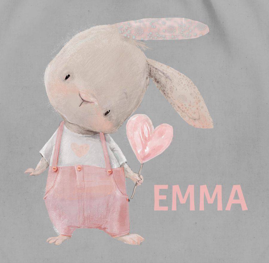 Shirtracer Mädchen Hase Rabbit Häschen Langohr Süße Hasen: T-Shirt Rucksack Shirtracer zollfrei