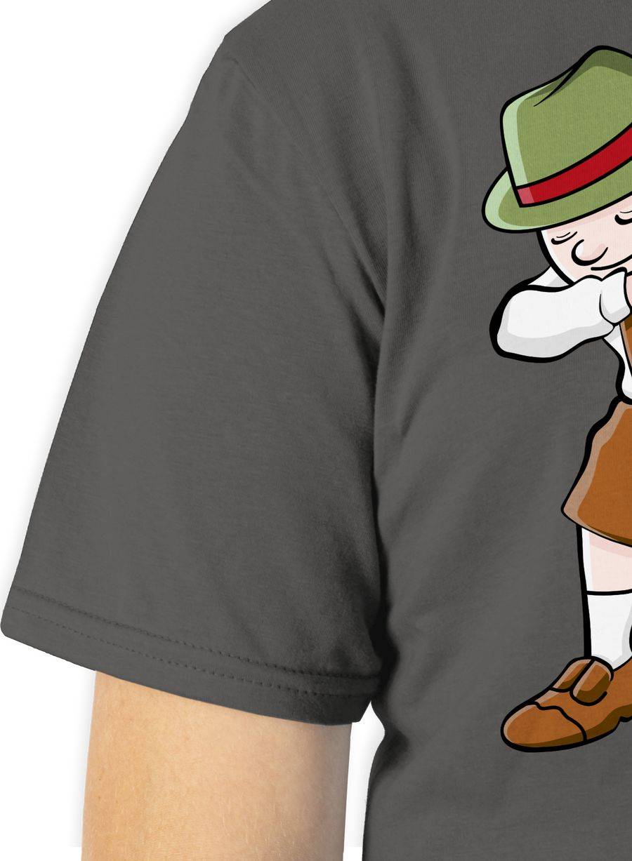Shirtracer Dabbing Character in Lederhosen: Tshirt Rucksack Shirtracer Online