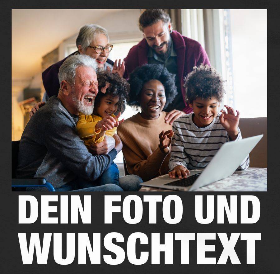 Shirtracer Mit Bild eigenem Foto Name Text Wunschtext: Tshirt Rucksack Shirtracer Großer Ausverkauf