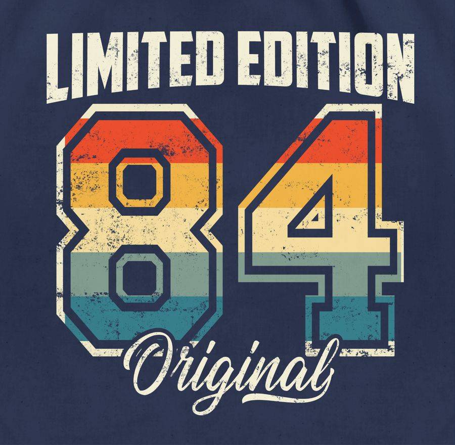 Shirtracer Limited Edition 1984 Original Vierzigster: T-Shirt Turnbeutel Shirtracer Online Shopping