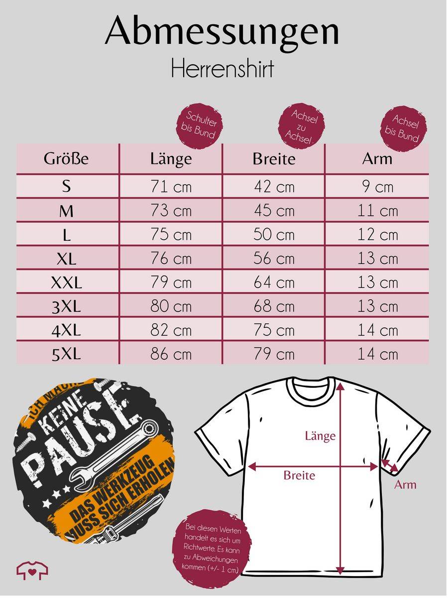 Shirtracer Ich mache keine Pause, das Werkzeug muss sich erholen Shirts & Mehr Shirtracer Cyber Monday