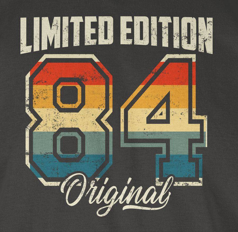 Shirtracer Limited Edition 1984 Original Vierzigster: T-Shirt Turnbeutel Shirtracer Exklusive Angebote
