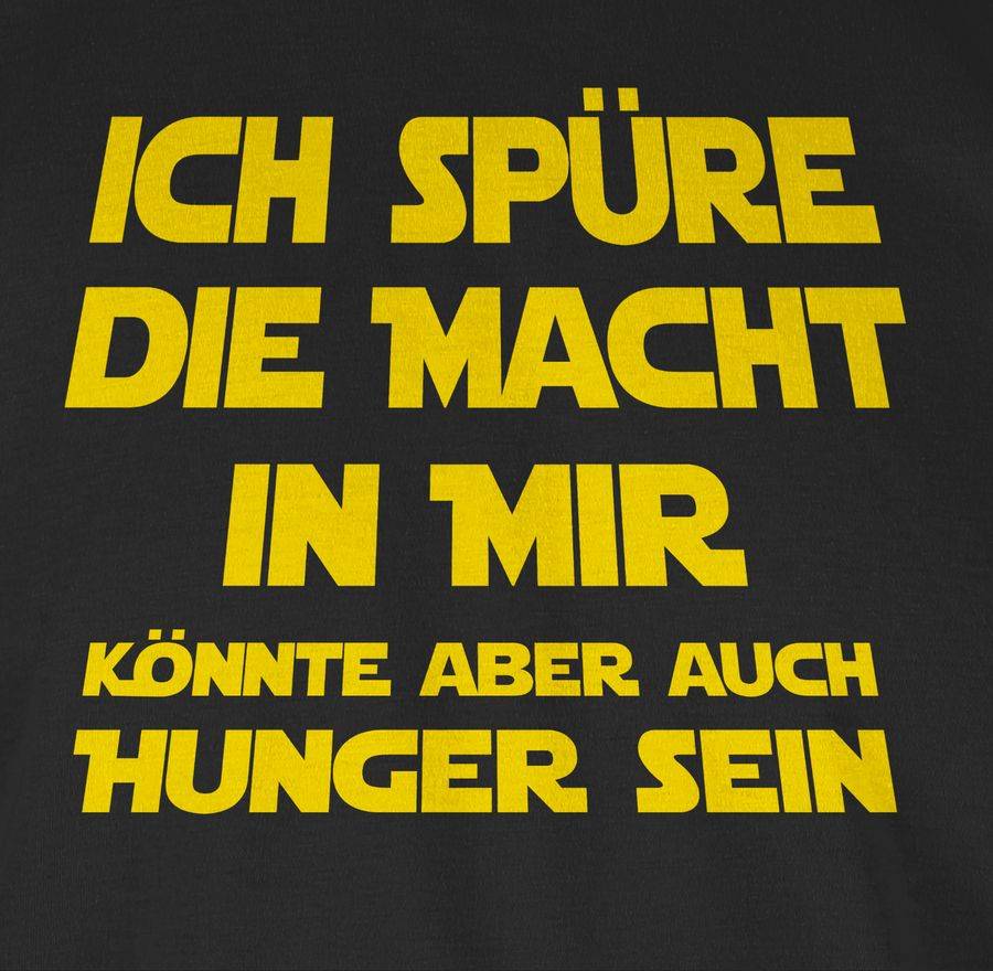 Shirtracer Ich spüre die Macht in mir Könnte aber auch Hunger sein: Tshirt Gym Bag Shirtracer Neuheiten