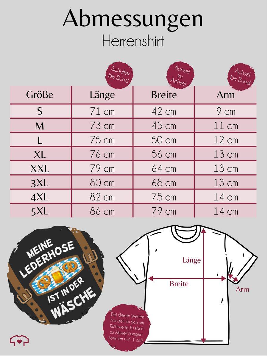 Shirtracer Meine Lederhose ist in der Wäsche Brezeln Shirts & Mehr Shirtracer Saisonale Angebote