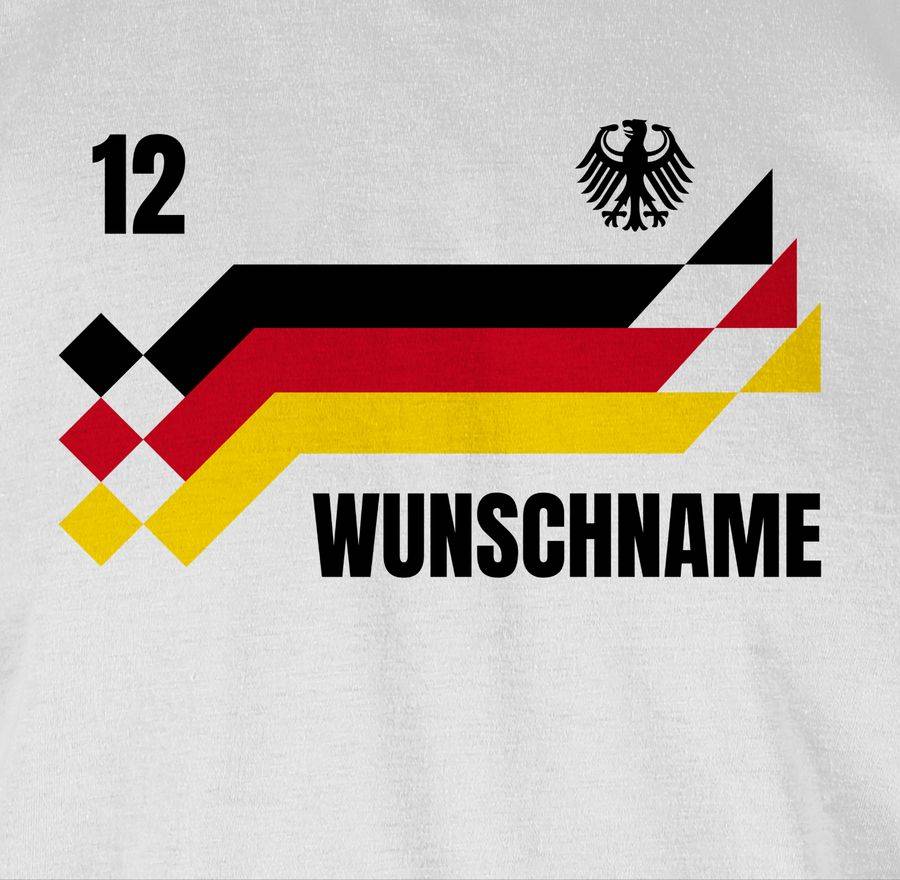Shirtracer Deutschland Trikot mit Name und Nummer Germany: Tshirt Rucksack Shirtracer Sonderangebote