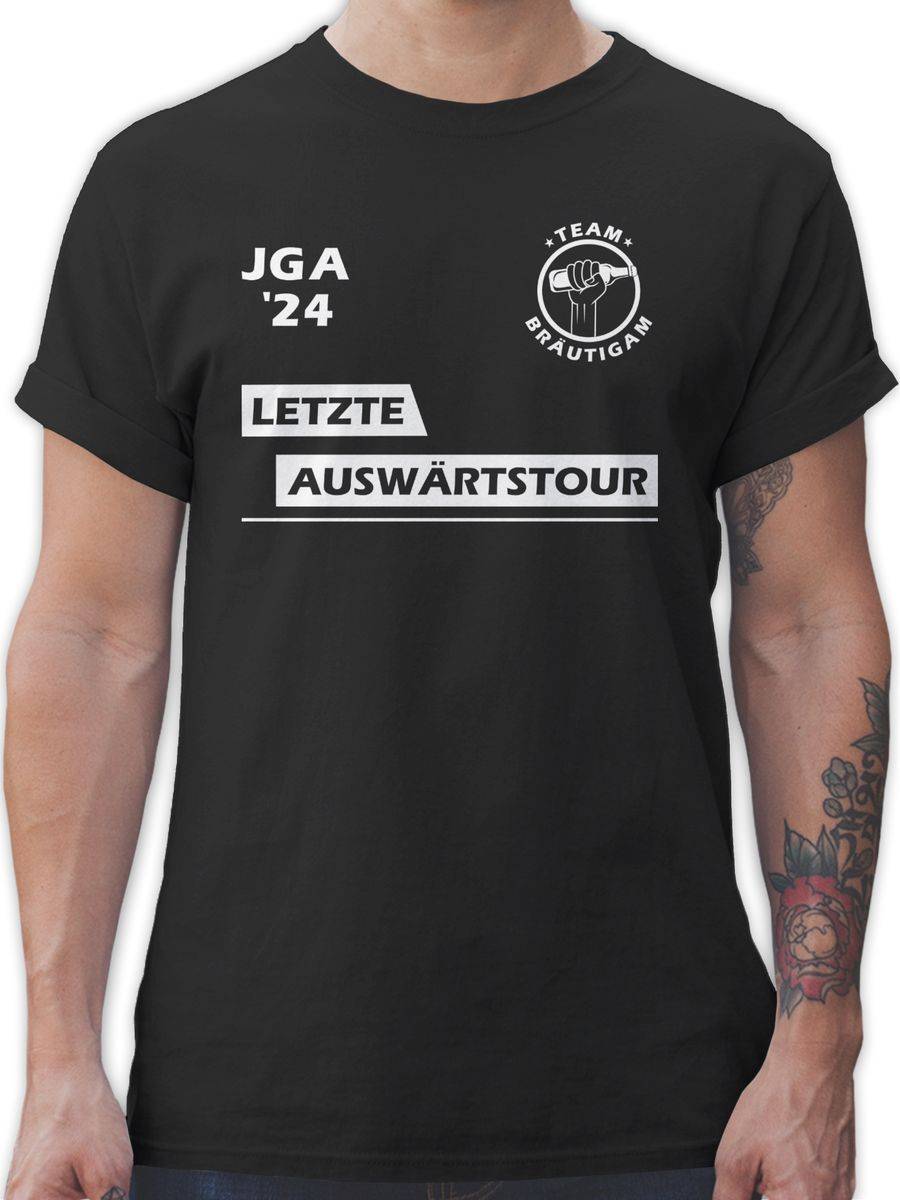 Shirtracer Letzte Auswärtstour Team Bräutigam: T-Shirt Turnbeutel Shirtracer Super Rabatt