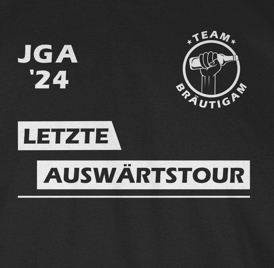 Shirtracer Letzte Auswärtstour Team Bräutigam: T-Shirt Turnbeutel Shirtracer Super Rabatt