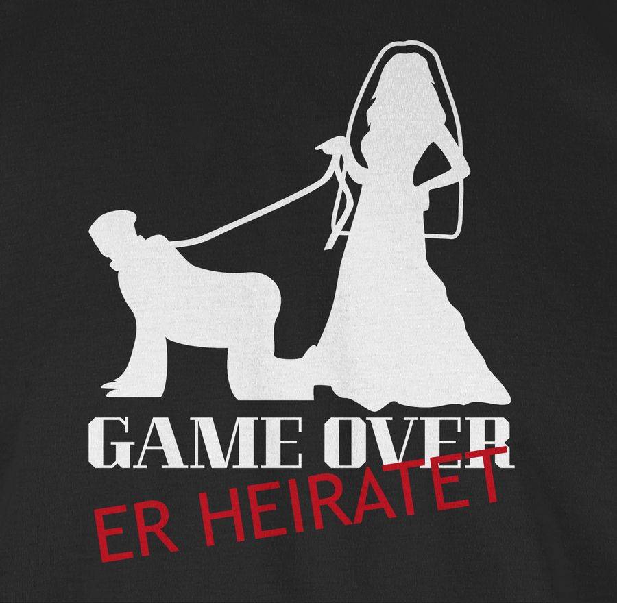 Shirtracer Game over - weiß Shirts & Mehr Shirtracer 50% Rabatt mit kostenlosem Versand