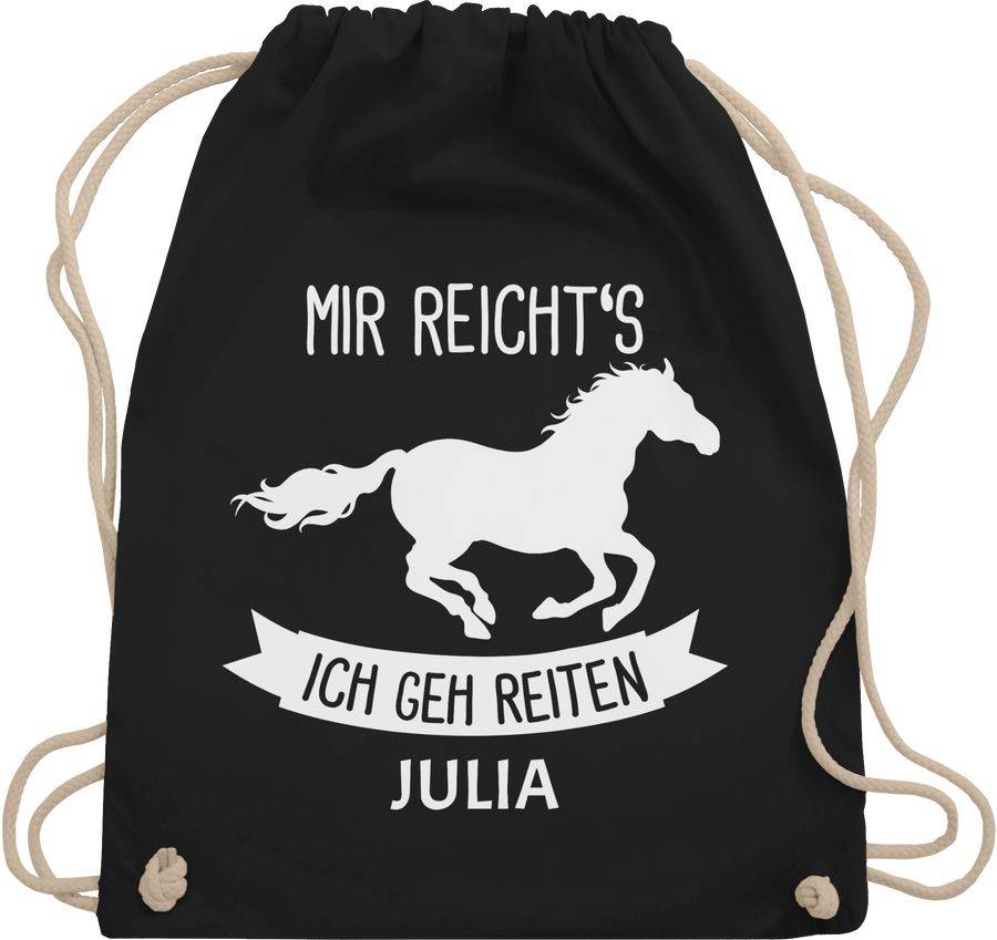 Shirtracer Mir reichts ich geh reiten: T-Shirt Turnbeutel Shirtracer Kostenloser Versand international