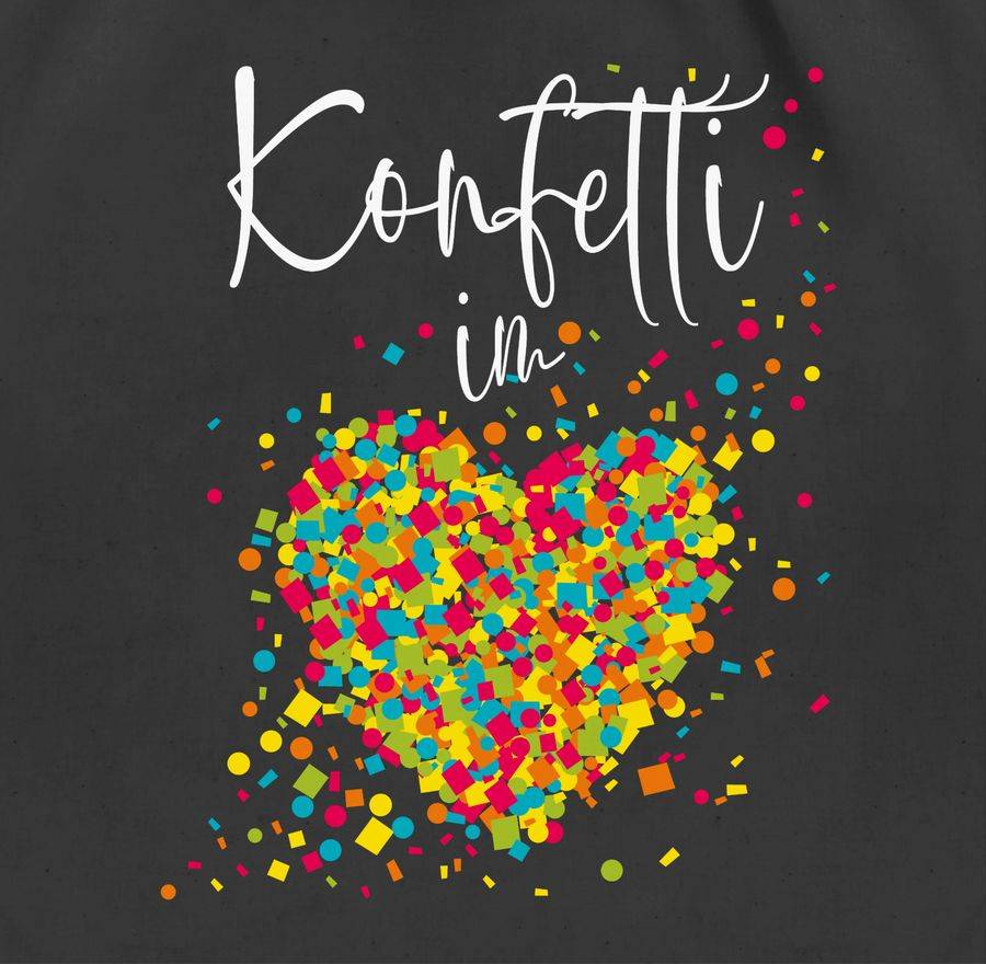 Shirtracer Konfetti im Herzen Kalligrafie - weiß Shirts & Mehr Shirtracer Begrenzt auf 3 Tage