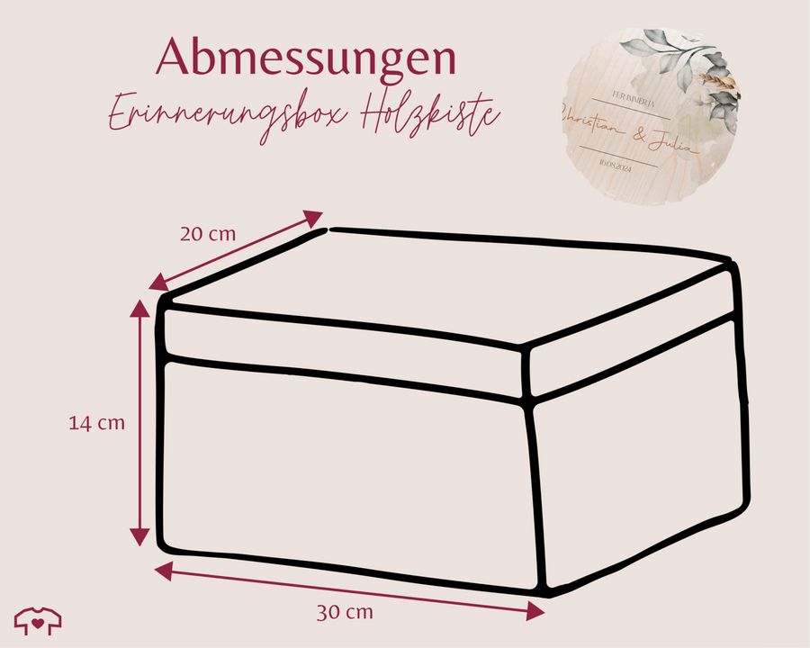 Shirtracer Für immer ja Liebesgeschenk Ich liebe Dich Geschenk Holzkiste Geldgeschenk Shirtracer Speichern exportieren