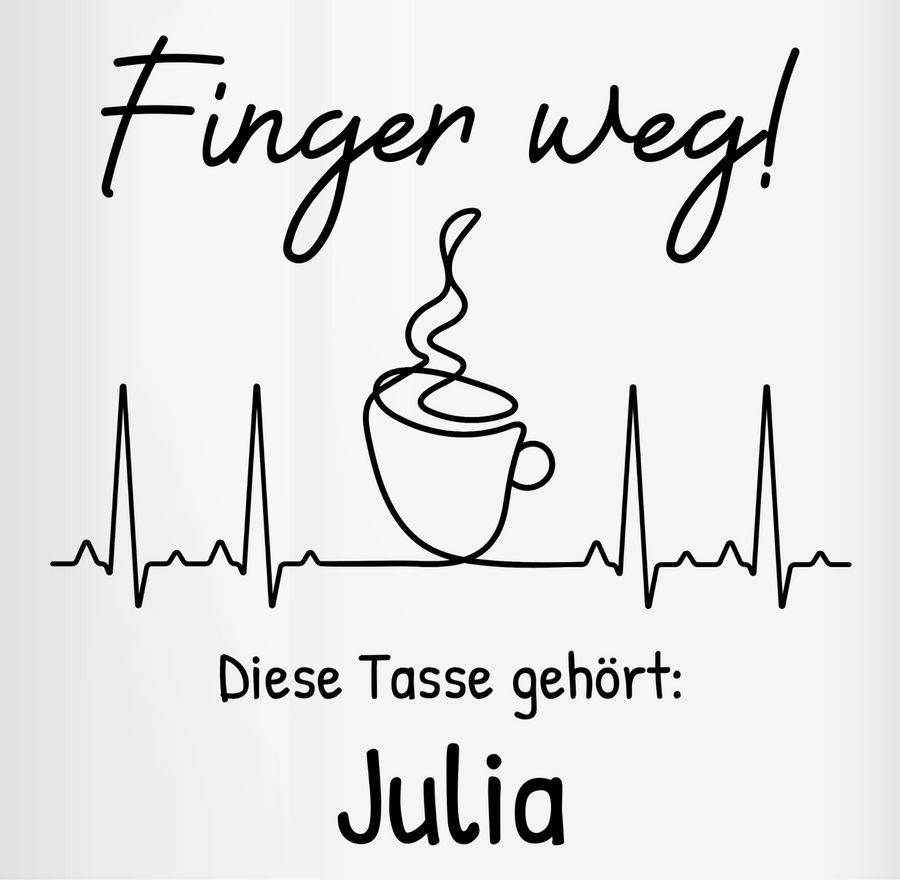 Shirtracer Finger weg diese Tasse gehört Shirts & Mehr Shirtracer Fabrikpreis