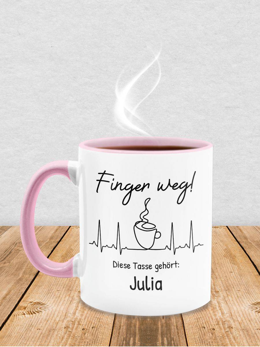 Shirtracer Finger weg diese Tasse gehört Shirts & Mehr Shirtracer Fabrikpreis
