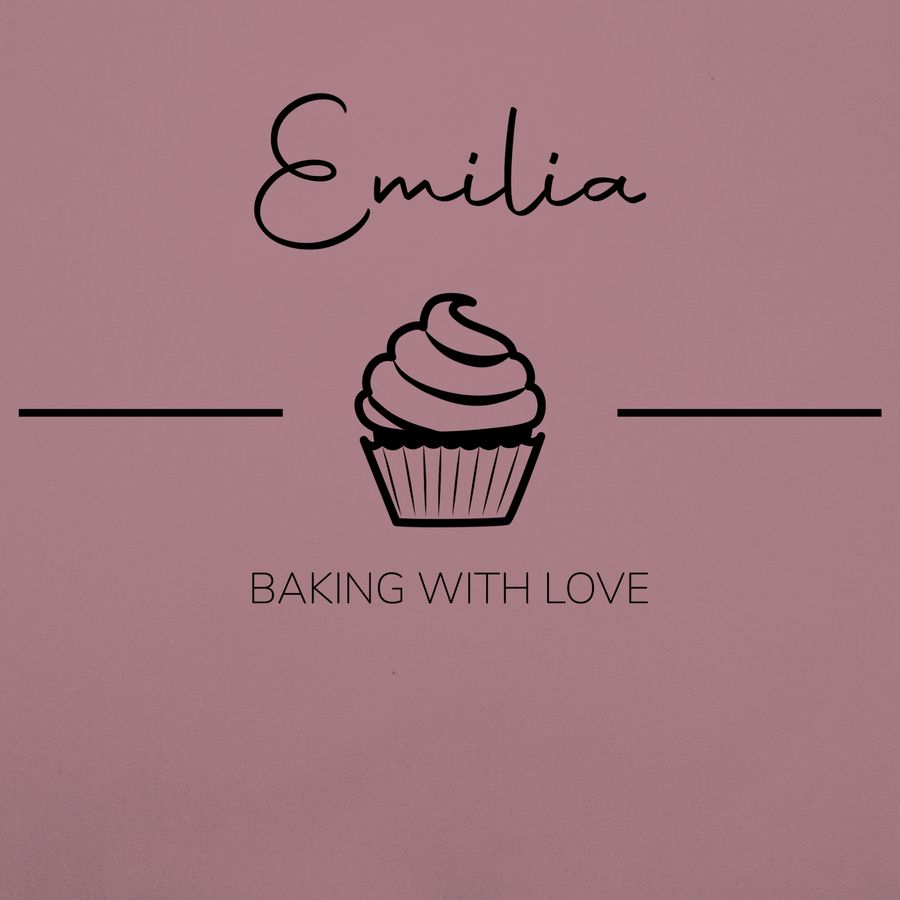 Shirtracer Baking with Love mit Namen: T-Shirt Rucksack Shirtracer Exklusive Angebote