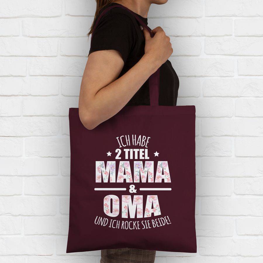 Shirtracer Ich habe 2 Titel Mama & Oma und ich rocke sie beide! - Blumen Shirts & Mehr Shirtracer Tägliche Deals