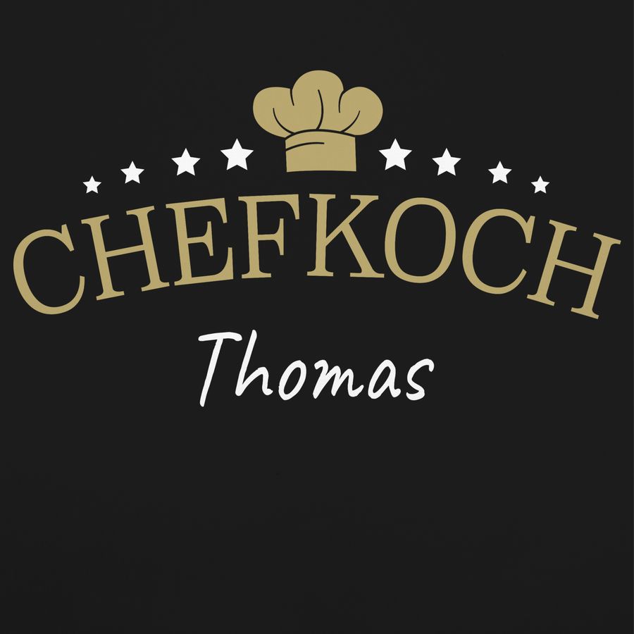 Shirtracer Chefkoch mit Name Geschenk für Koch: T-Shirt Gym Bag Shirtracer Sonderangebote