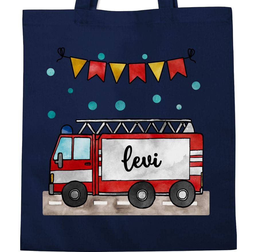 Shirtracer Feuerwehrauto - Geschenk: Tshirt Turnbeutel Shirtracer Tiefpreis
