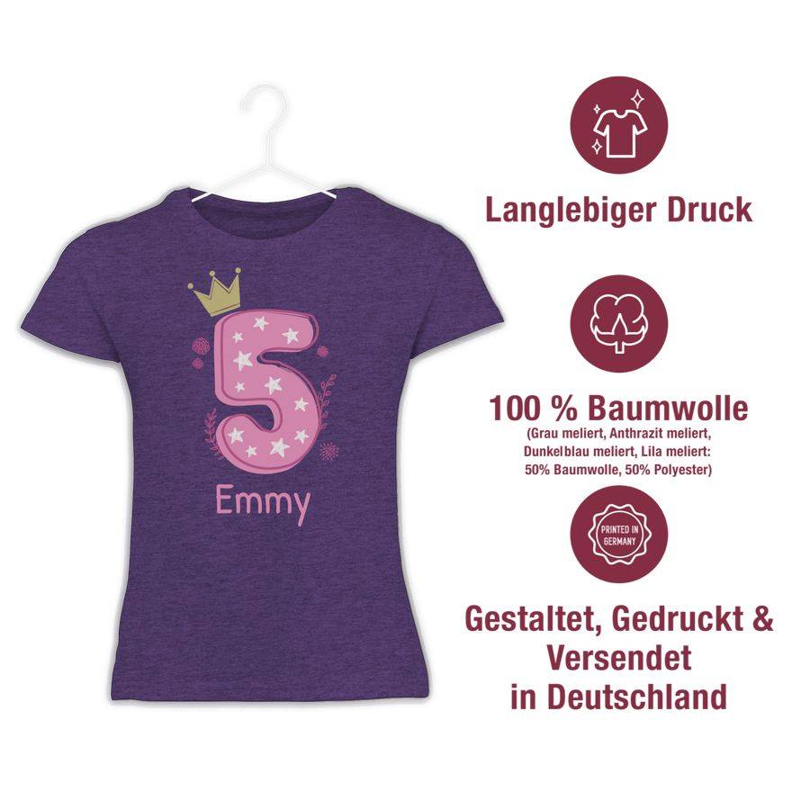 Shirtracer 5 mit Name Shirts & Mehr Shirtracer Nur noch ein Tag übrig
