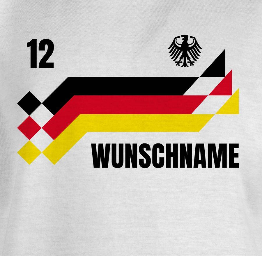 Shirtracer Deutschland Trikot mit Name und Nummer Germany: Tshirt Rucksack Shirtracer Fabrikladen
