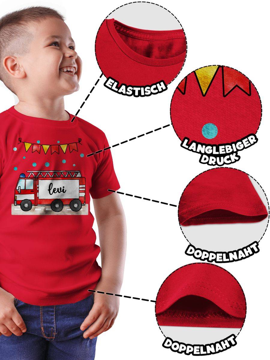 Shirtracer Feuerwehrauto - Geschenk: Tshirt Turnbeutel Shirtracer Begrenzt auf 3 Tage