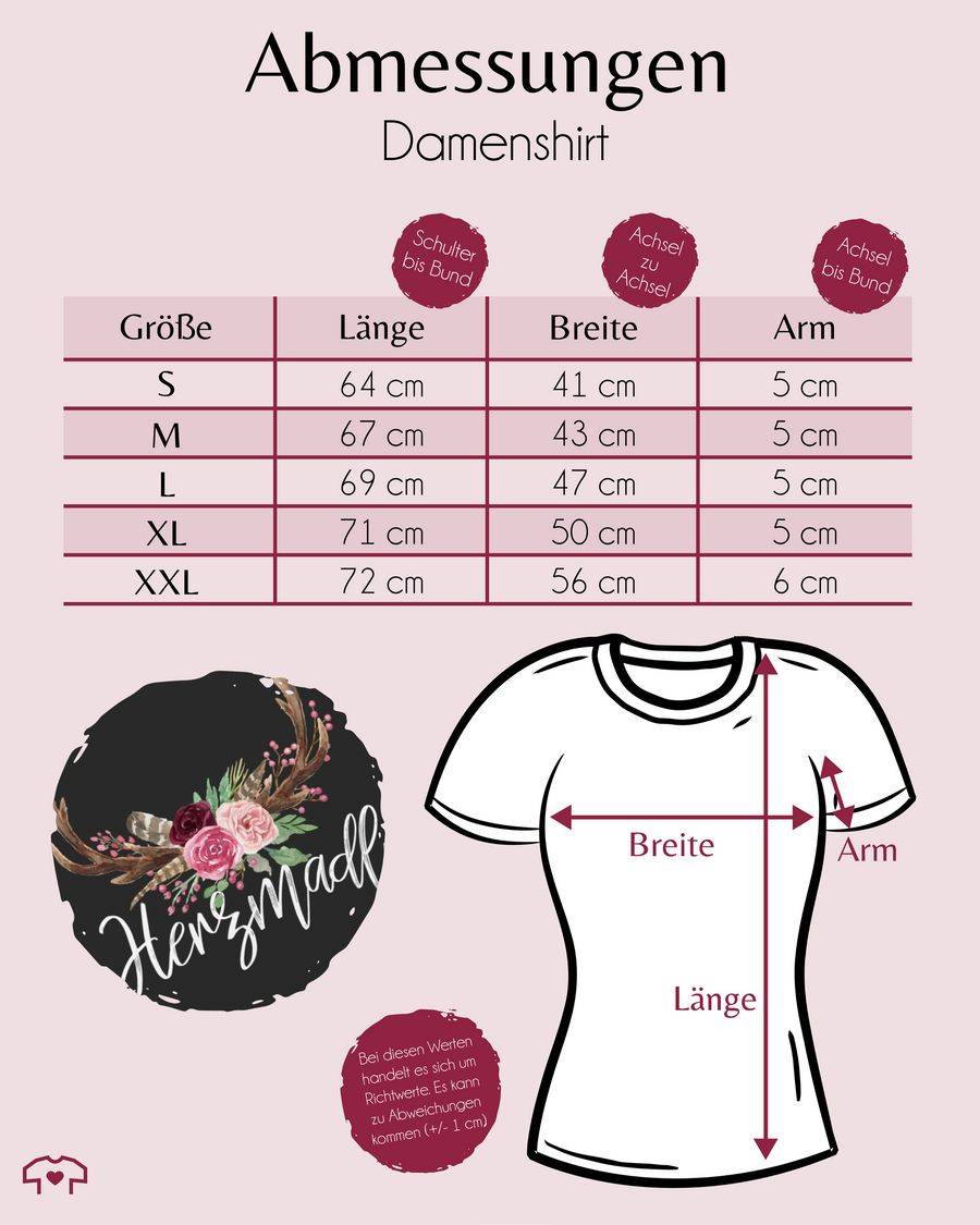 Shirtracer Herzmadl Geweih - weißer Schriftzug: Tshirt Gym Bag Shirtracer Fabrikpreis
