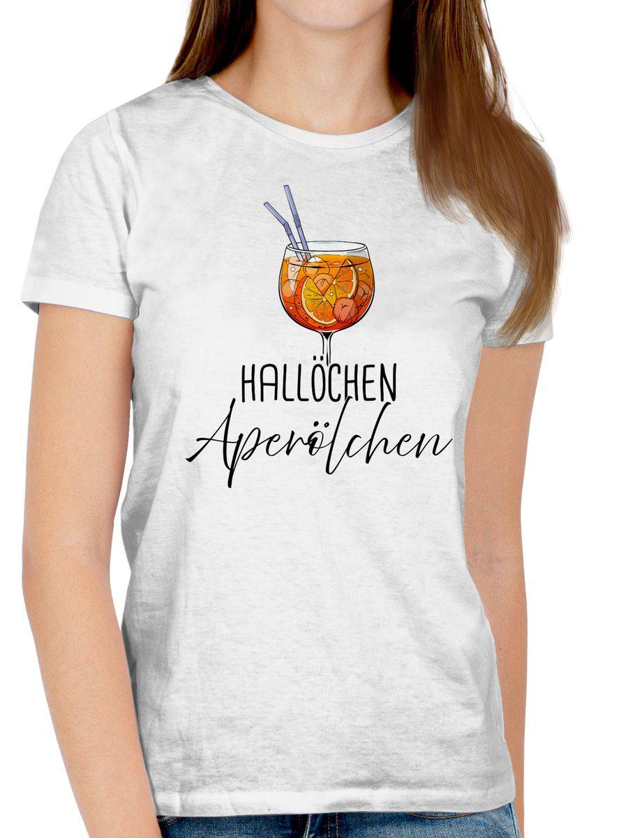 Shirtracer Hallöchen Aperölchen Aperol Spritz Mädelsabend Shirts & Mehr Shirtracer Versandkostenfrei
