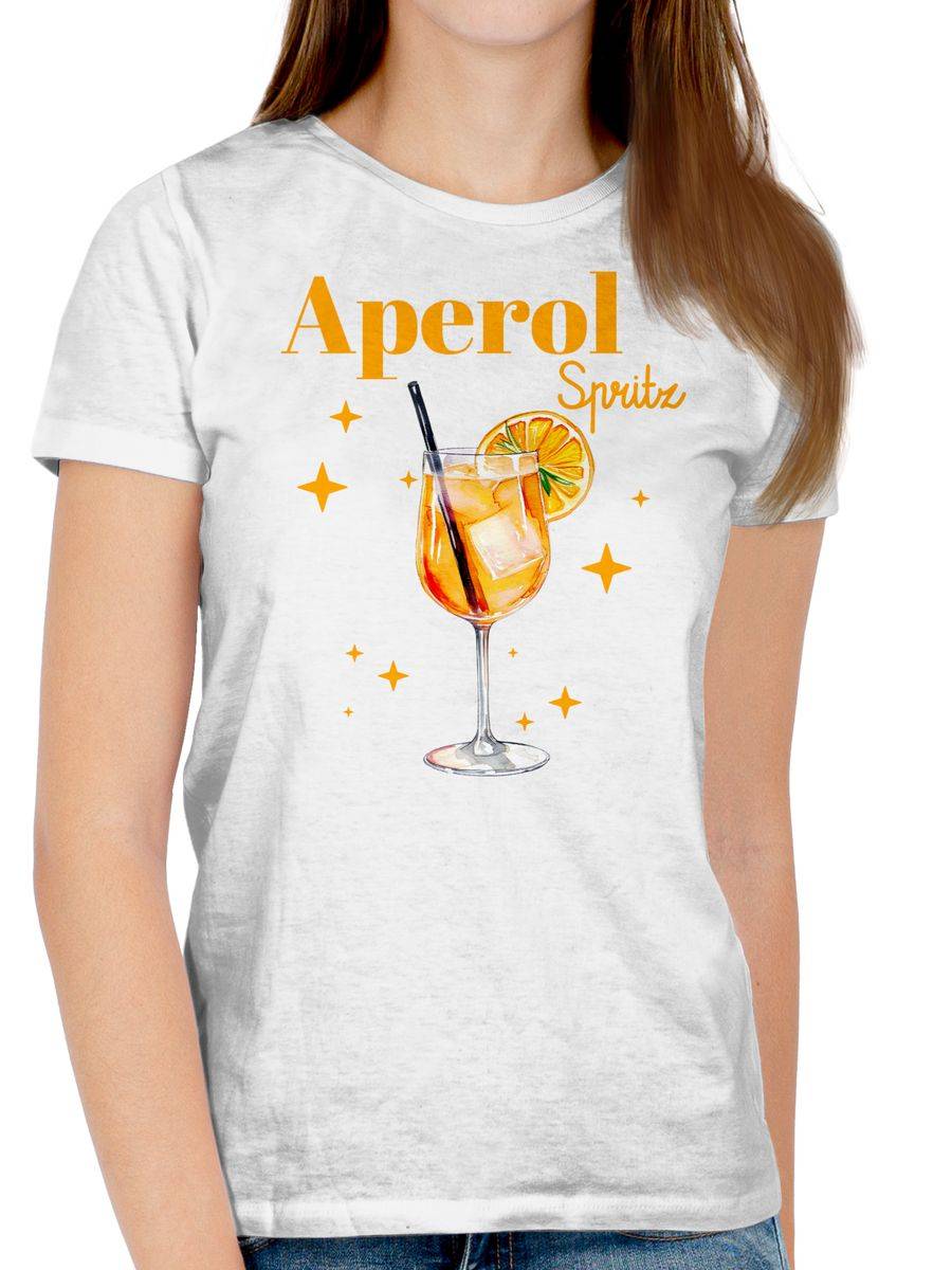 Shirtracer Aperol Spritz Kostüm Aperoli Aperollin Freundin Spritztour Shirts & Mehr Shirtracer Preisnachlass
