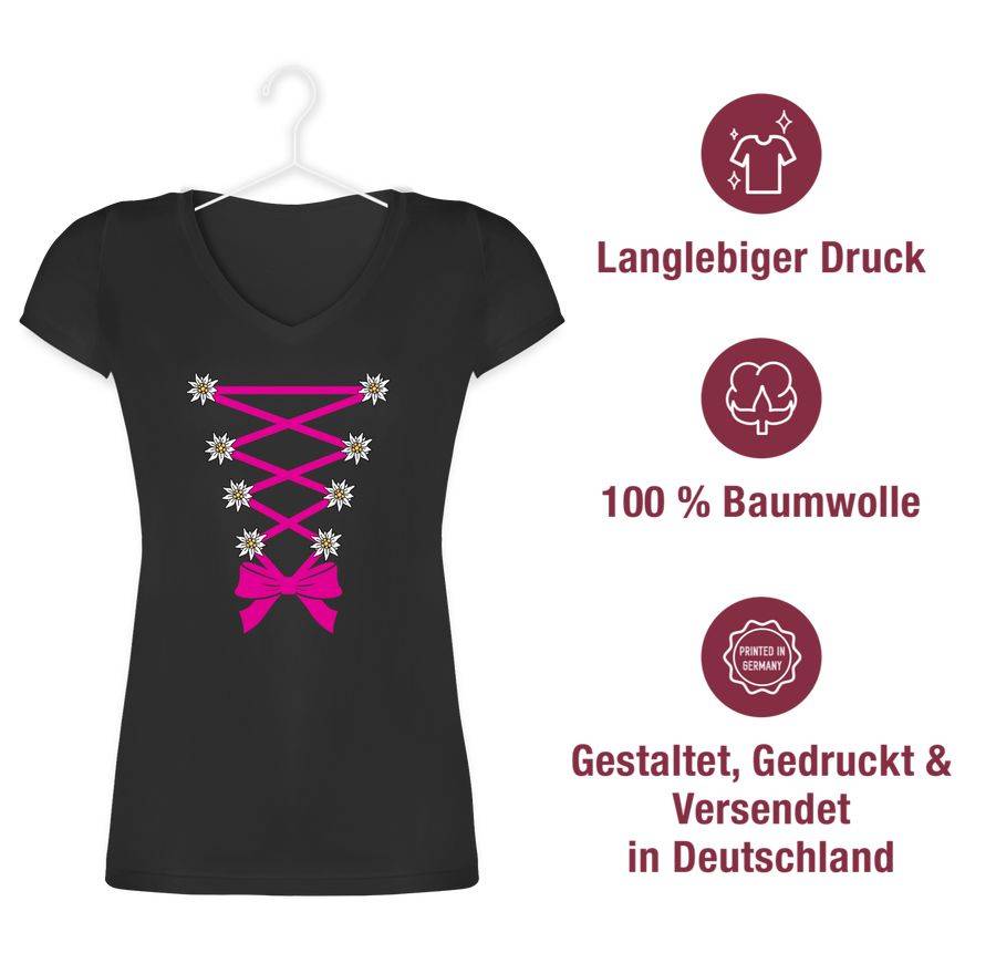 Shirtracer Dirndl mit Edelweiß Shirts & Mehr Shirtracer Saisonschlussverkauf