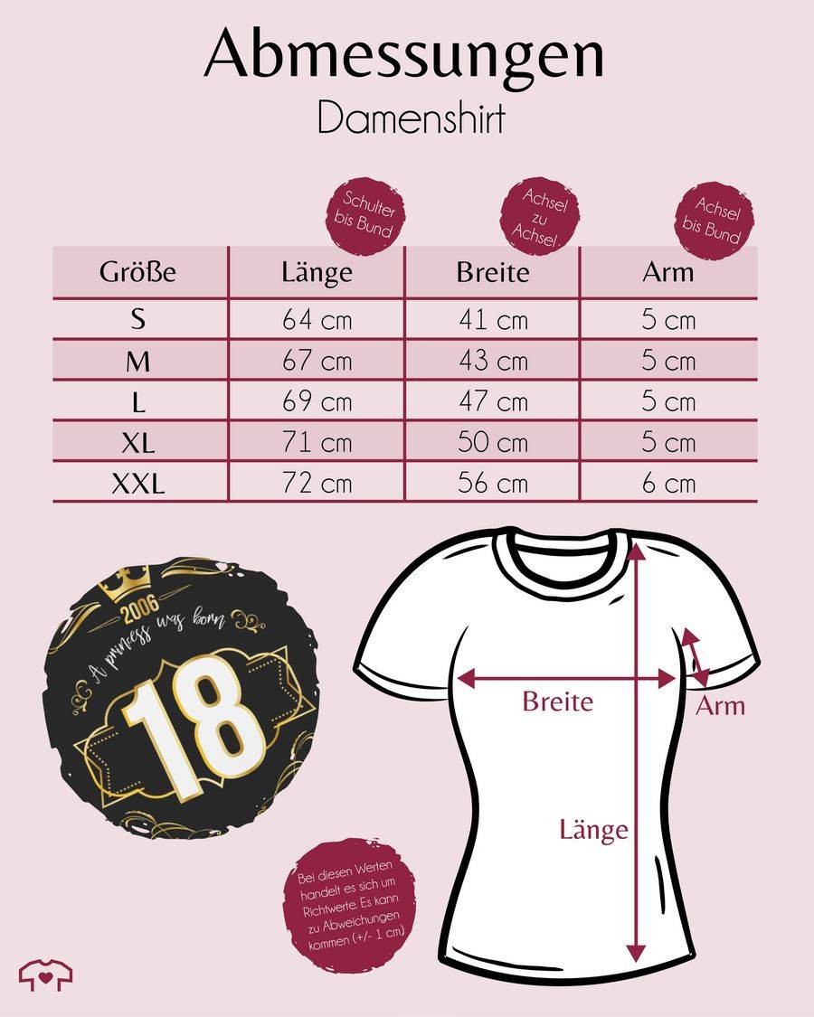 Shirtracer Achtzehnter Prinzessin Mädchen 2006 Shirts & Mehr Shirtracer Osterangebot