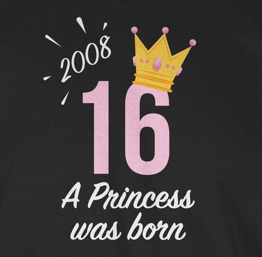 Shirtracer Sechzehnter Mädchen Princess 2008: Tshirt Turnbeutel Shirtracer Zeitlich begrenztes Angebot
