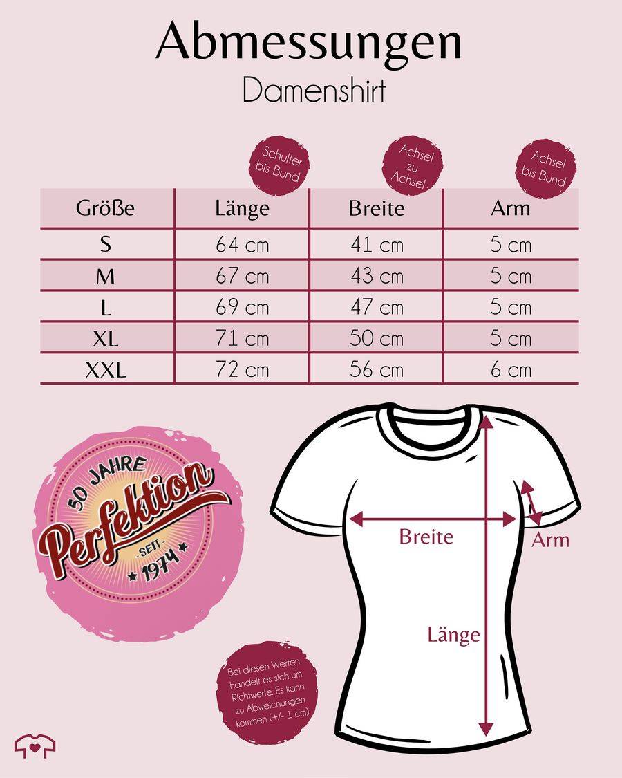 Shirtracer Fünfzig Jahre Perfektion 1974 I Shirts & Mehr Shirtracer Räumungsverkauf
