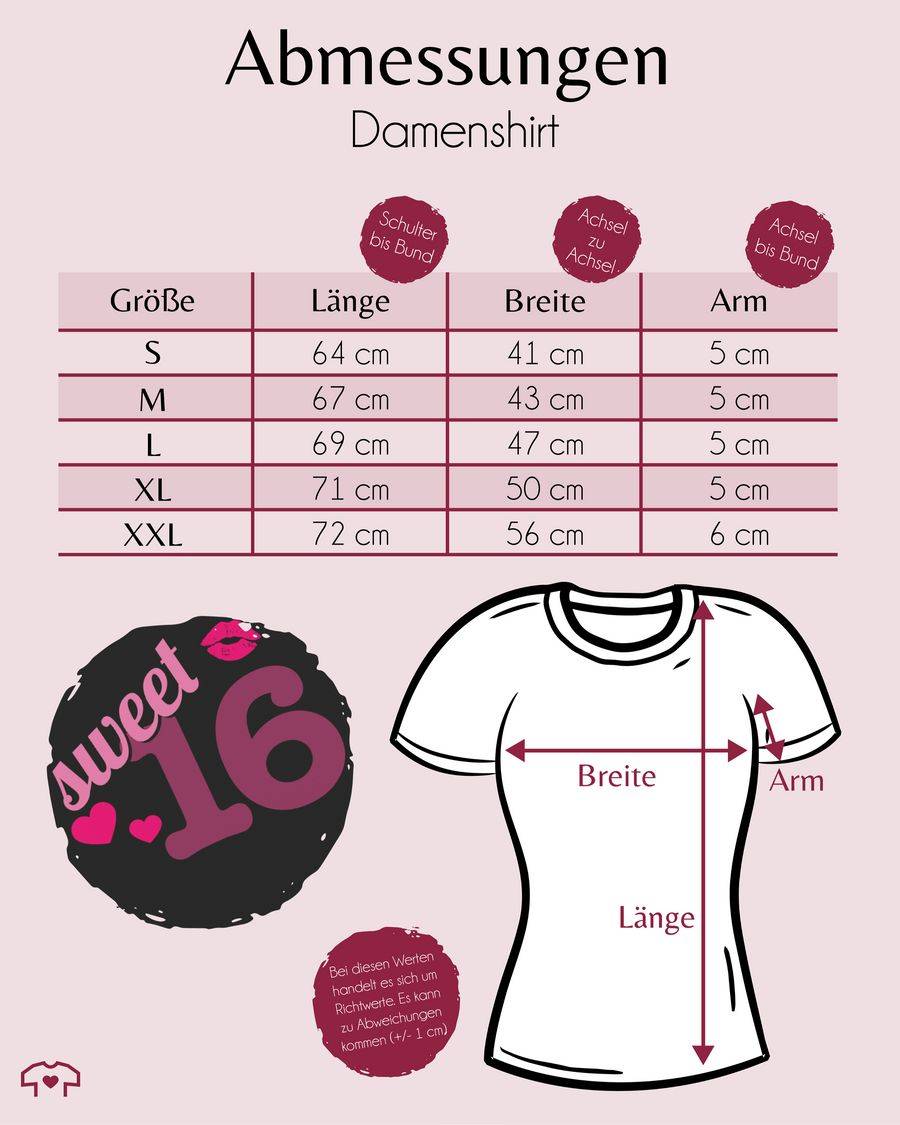 Shirtracer Sweet Sixteen: T-Shirt Rucksack Shirtracer Sonderangebote