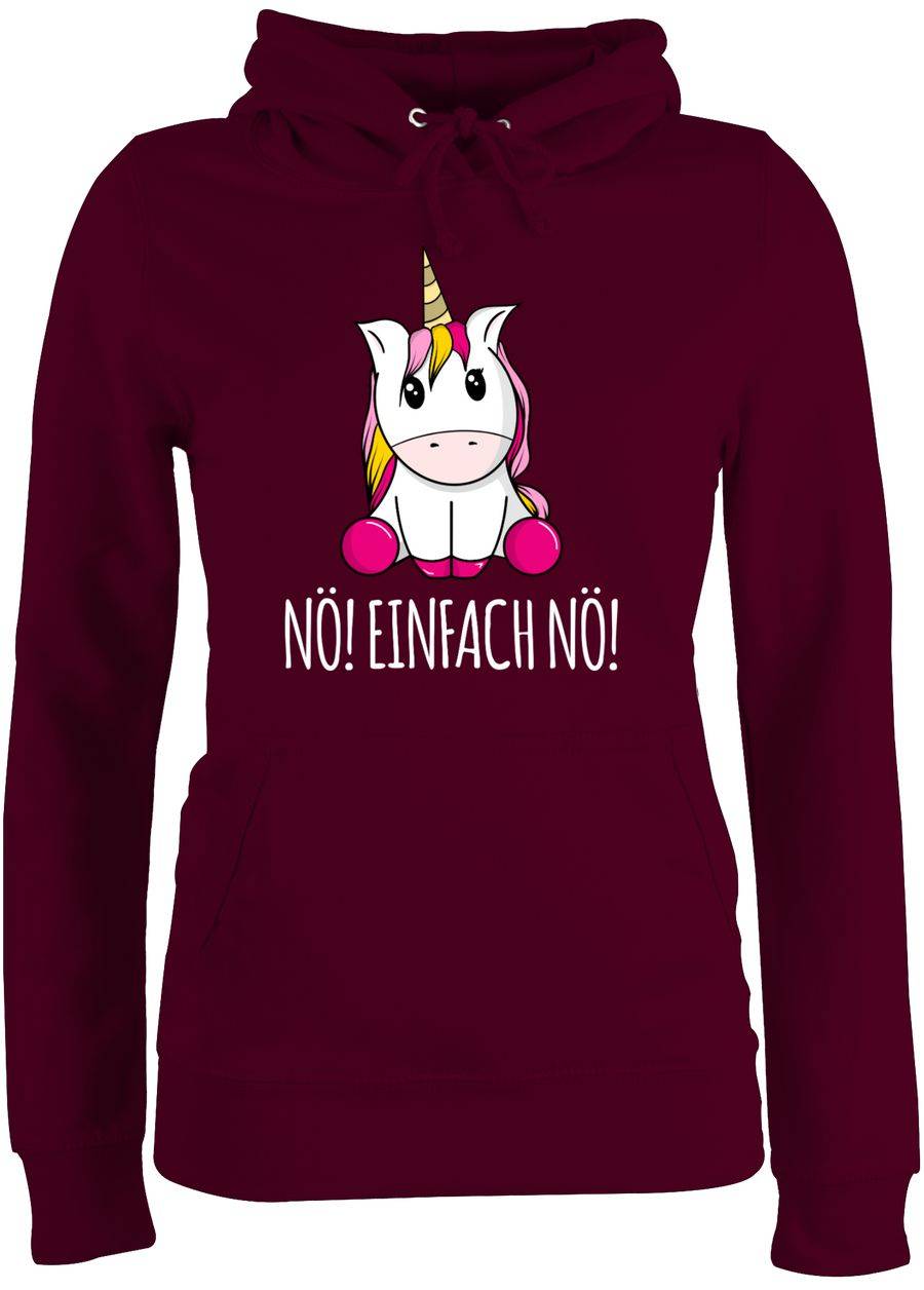 Shirtracer Nö! Einfach Nö! Einhorn weiß Shirts & Mehr Shirtracer Wochenangebot