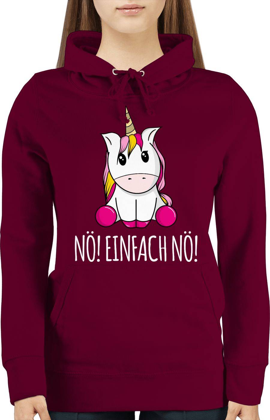 Shirtracer Nö! Einfach Nö! Einhorn weiß Shirts & Mehr Shirtracer Wochenangebot