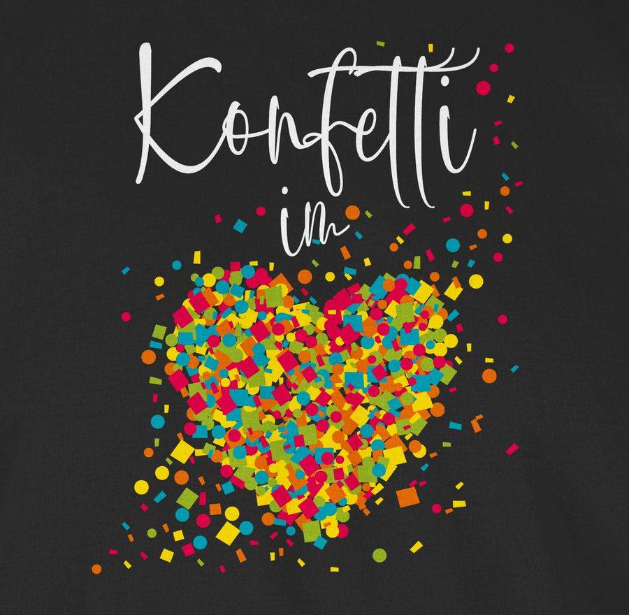 Shirtracer Konfetti im Herzen Kalligrafie - weiß Shirts & Mehr Shirtracer Kostenlose Rückgabe