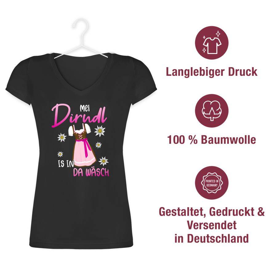 Shirtracer Mei Dirndl is in da Wäsch Edelweiss Weiss Shirts & Mehr Shirtracer Begrenzte Freigabe