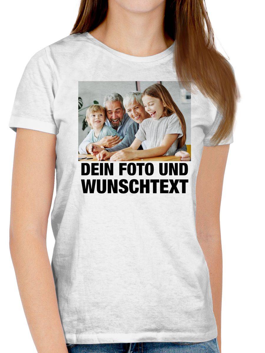Shirtracer Mit Foto eigenem Bild Text Name Wunschtext Shirts & Mehr Shirtracer Bis zu 50% Rabatt
