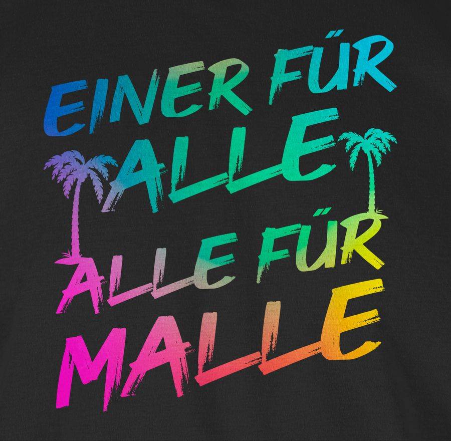 Shirtracer Malle für Alle - Einer für alle Alle für Malle: Tshirt Turnbeutel Shirtracer Bis zu 60% Rabatt