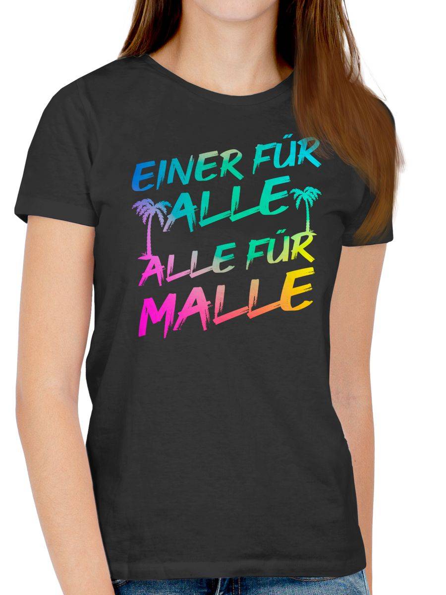 Shirtracer Malle für Alle - Einer für alle Alle für Malle: Tshirt Turnbeutel Shirtracer Bis zu 60% Rabatt