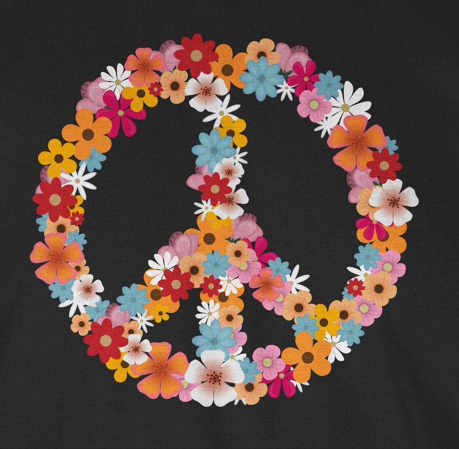 Shirtracer Peace Flower Power: T-Shirt Turnbeutel Shirtracer Super Rabatt