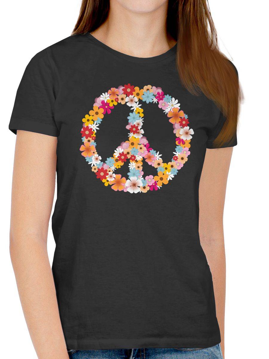 Shirtracer Peace Flower Power: T-Shirt Turnbeutel Shirtracer Super Rabatt