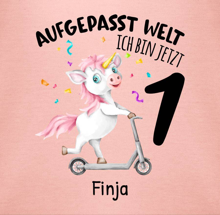 Shirtracer Aufgepasst Welt - Ich bin jetzt 1 - Geburtstagsoutfit Einhorn Ich bin 1 Geschenk Shirtracer Clearance-Verkauf