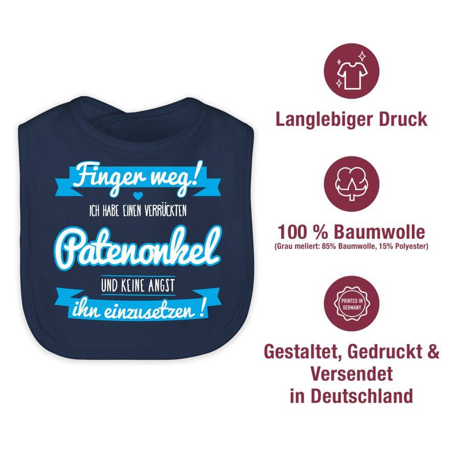 Shirtracer Ich habe einen verrückten Patenonkel blau Shirts & Mehr Shirtracer Black Friday Preise