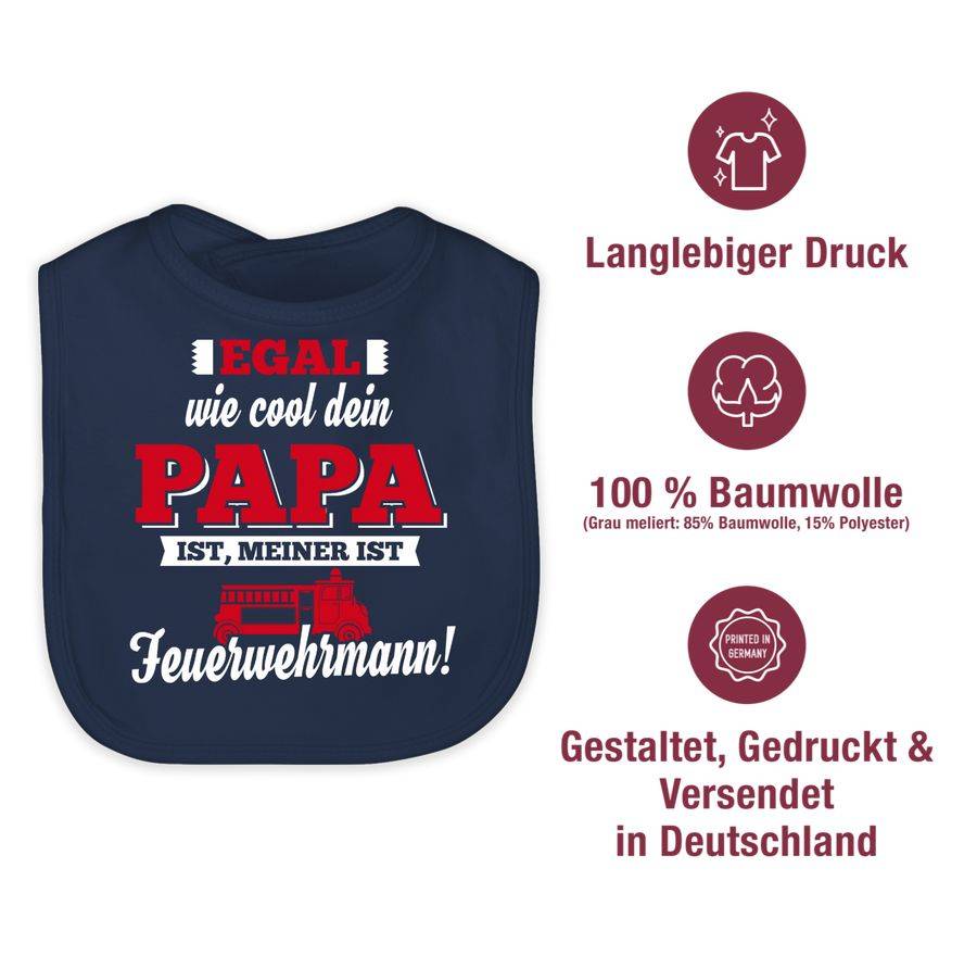 Shirtracer Egal wie Cool dein Papa meiner ist Feuerwehrmann Shirts & Mehr Shirtracer Auslauf