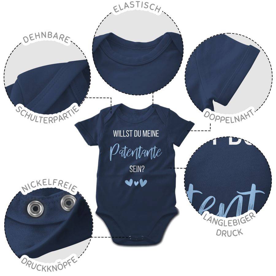 Shirtracer Willst du meine Patentante sein? Babyblau: Tshirt Turnbeutel Shirtracer Angebote