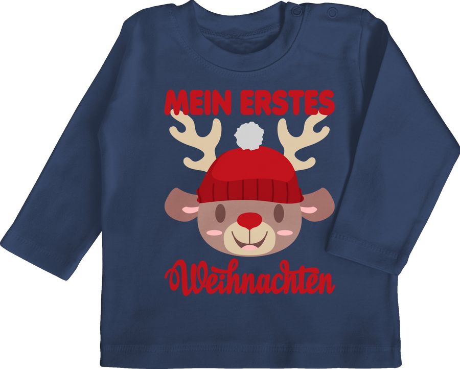 Shirtracer Mein erstes Weihnachten mit Rentier Shirts & Mehr Shirtracer Schlussverkauf