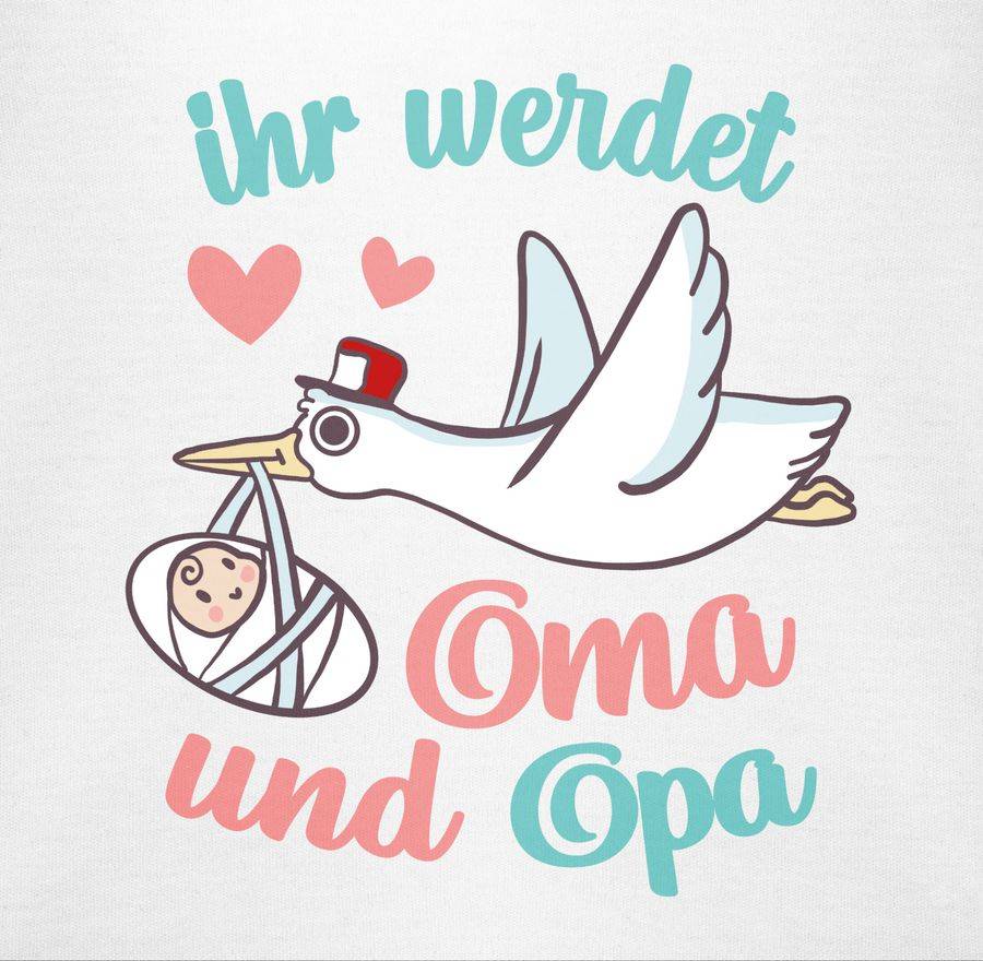Shirtracer Ihr werdet Oma und Opa - Storch Shirts & Mehr Shirtracer Großer Ausverkauf