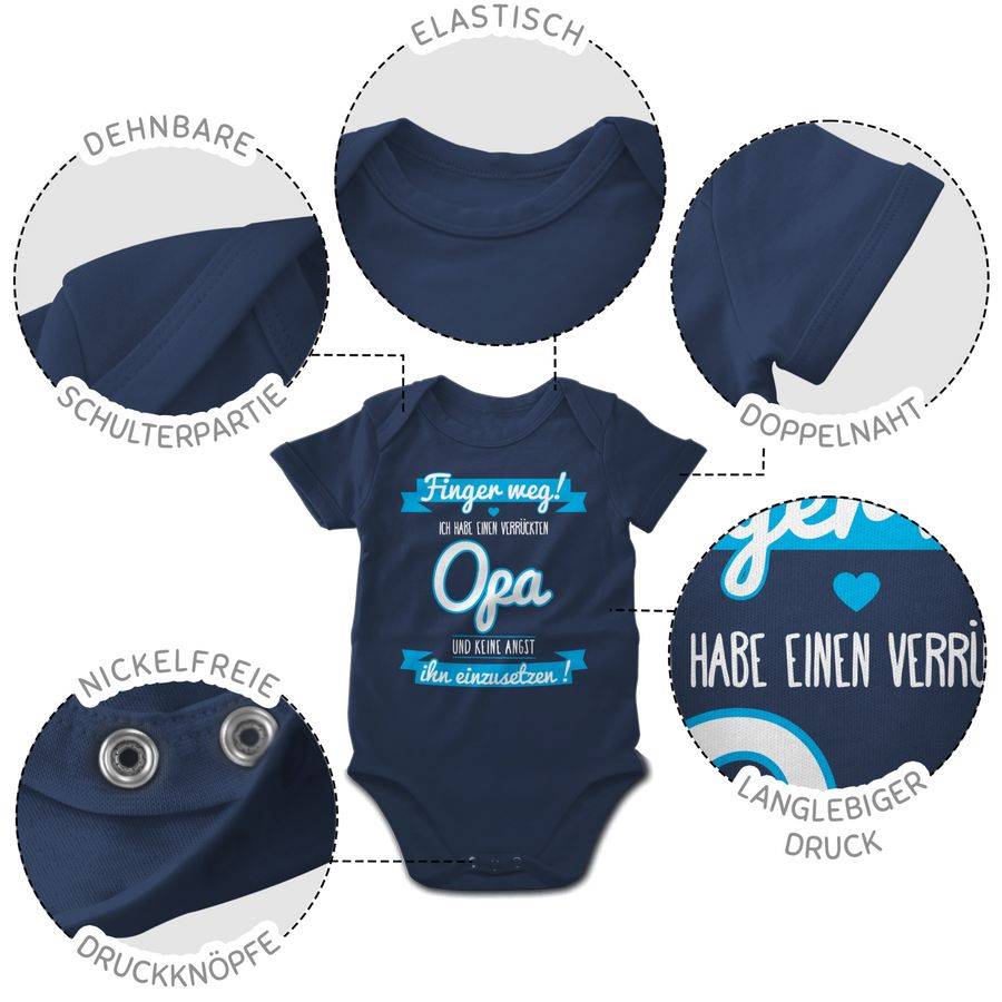 Shirtracer Ich habe einen verrückten Opa blau Shirts & Mehr Shirtracer Begrenztes Angebot
