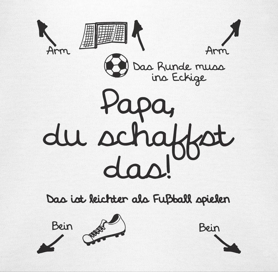 Shirtracer Papa du schaffst das Fußball - schwarz Shirts & Mehr Shirtracer Online Shopping
